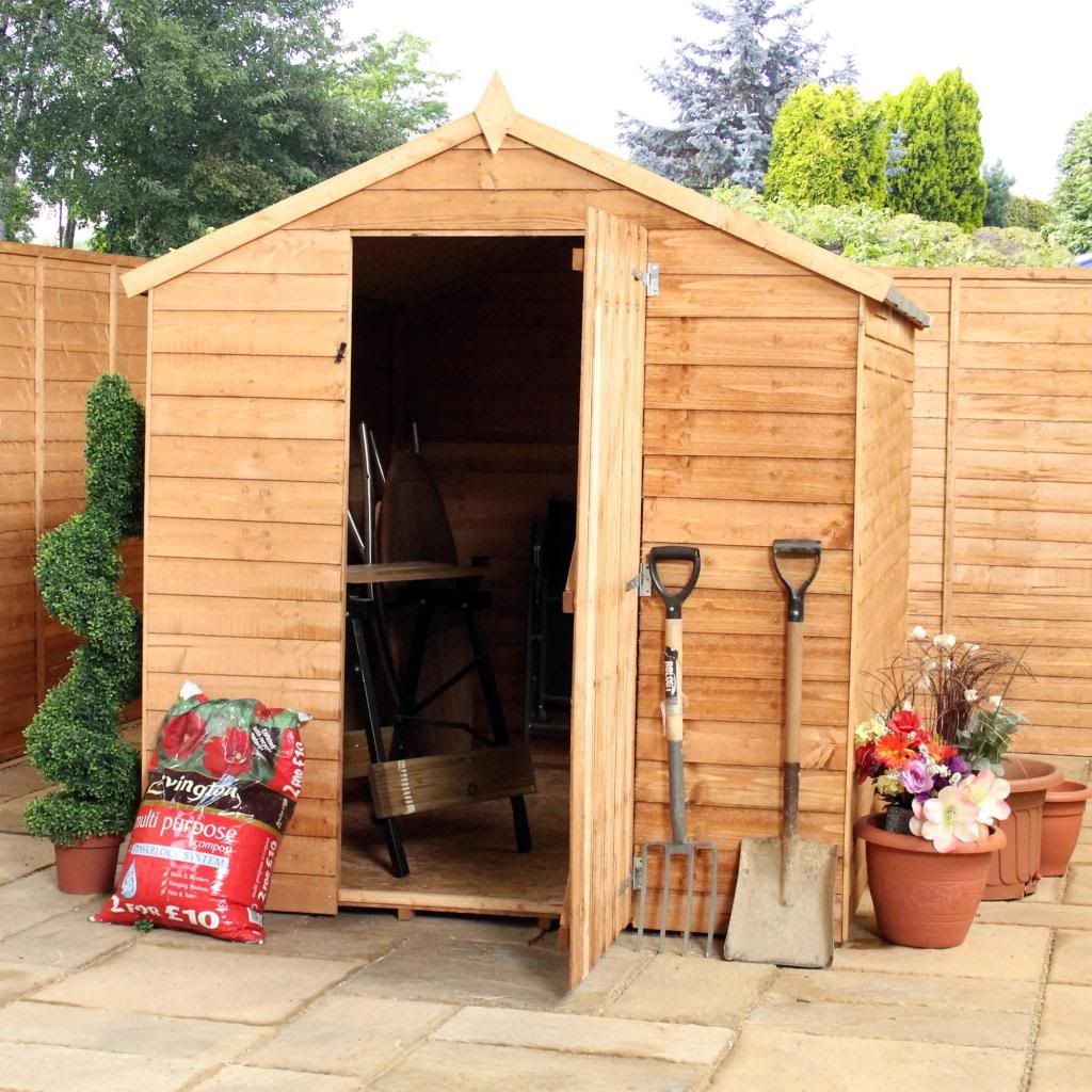 Details about NEW 8x6 WOODEN GARDEN SHED 8ft x 6ft APEX WOOD SHEDS 