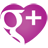 Social media icons photo: Google+ Purple Heart 48x48-Hearts-90-GP_zpsfd745c0b.png