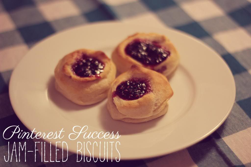 Jam-Filled Biscuits // Ten Feet Off Beale Pinterest Success
