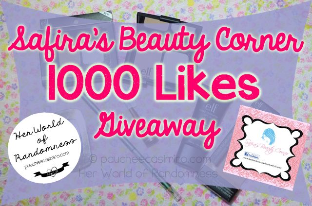 Safira's Beauty Corner 1000 Likes Giveaway!