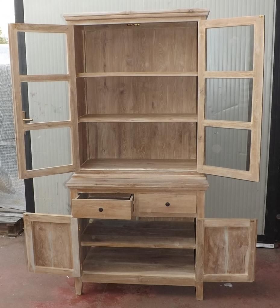 Cucina legno bianco decapato: shabby chic provenzale. rinnovare ... Vetrinette classiche legno