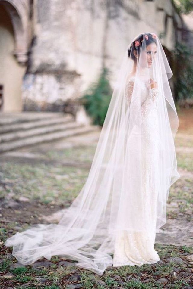 موضة طرح زفاف 2017