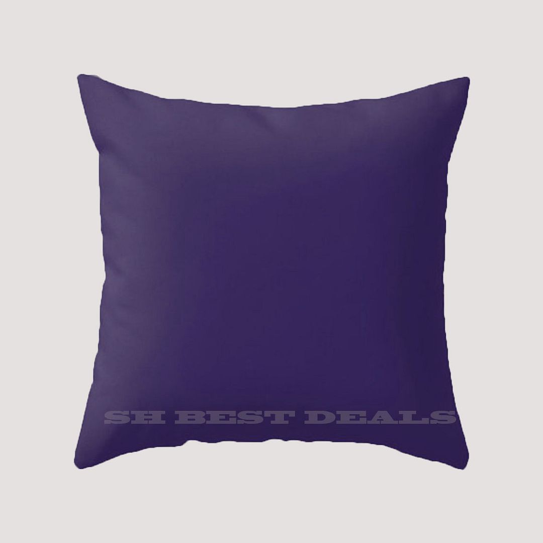 Solid Colour Cotton Canvas Cushion Cover Home Decor Throw Pillow Case Lounge eBay
