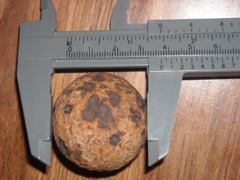Civil War Relic 32 Pdr Howitzer Canister Shot Cannon Ball
