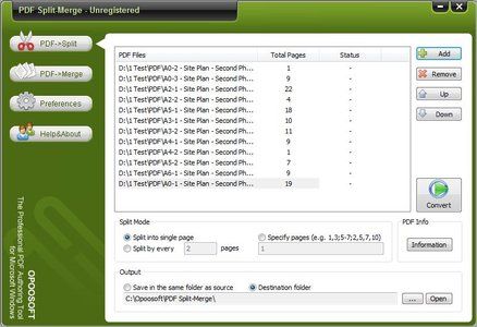 OpooSoft PDF Split-Merge 6.3 OpooSoft PDF Split-Merge 6.3