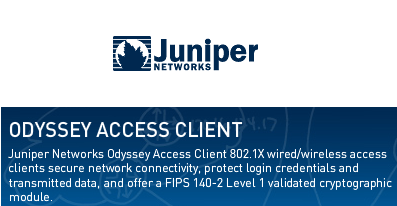 Juniper Networks Odyssey Access Client Manager 5.60.20957.0 FIPS Edition (x86/x64) Juniper Networks Odyssey Access Client Manager 5.60.20957.0 FIPS Edition (x86/x64)