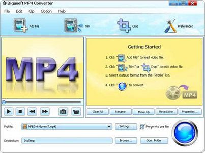 Bigasoft MP4 Converter 3.7.29.4805 Bigasoft MP4 Converter 3.7.29.4805