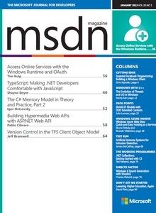 MSDN Magazine - January 2013 MSDN Magazine - January 2013