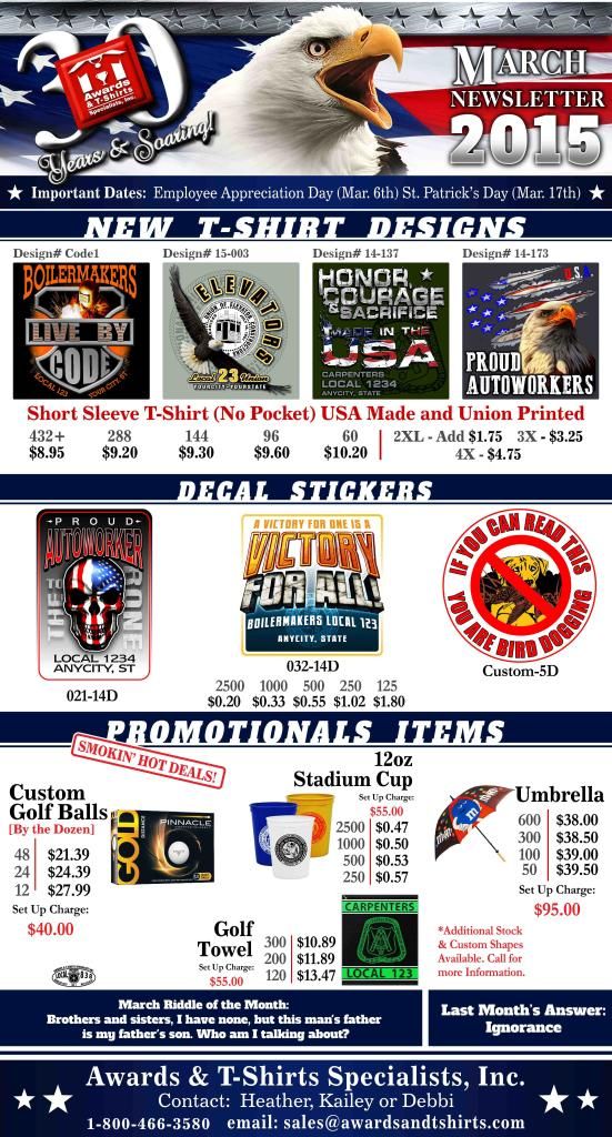 March Newsletters 2015