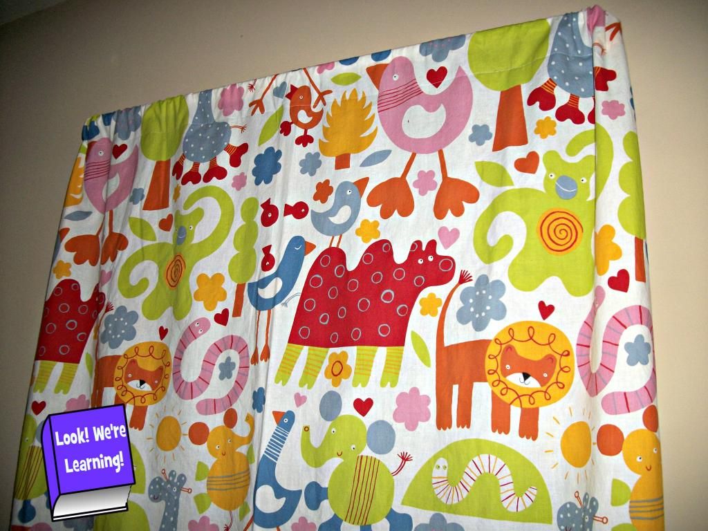 DIY Bedroom Curtains for Kids - Look! We're Learning!