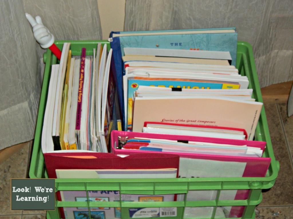 Our Homeschool Workbox Organization - Look! We're Learning!