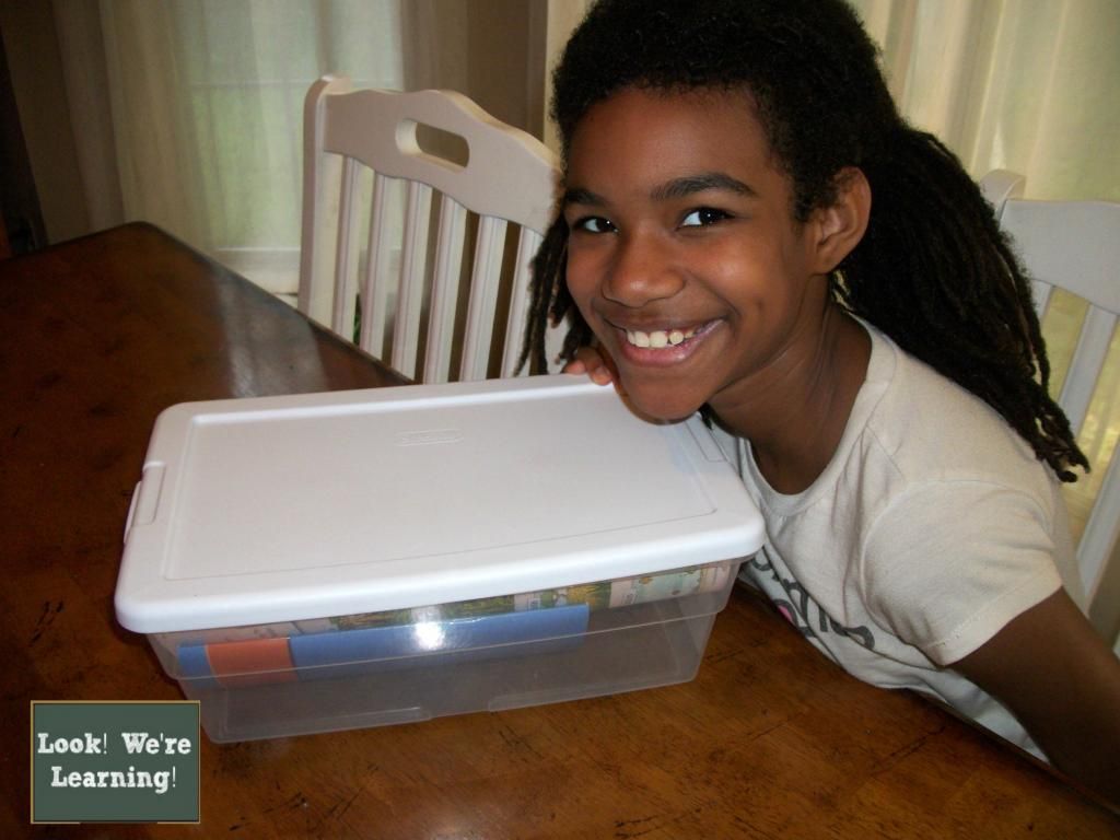 Our Homeschool Workbox Organization - Look! We're Learning!