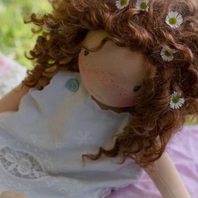 Bronwyn, a 19" Waldorf inspired doll by Roses and Cream Studio