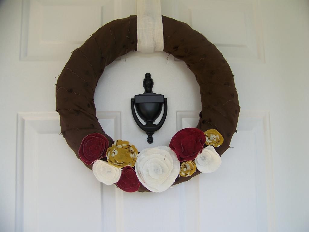 fall fabric wreath