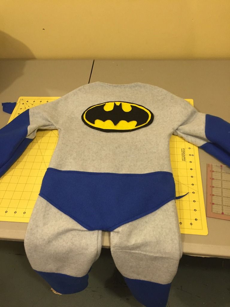 diy batman costume right side out