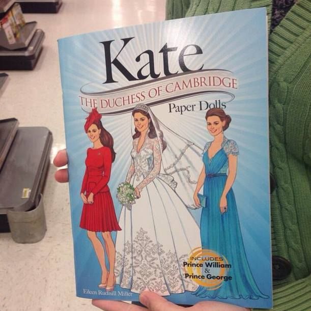 Kate Middleton paper dolls book