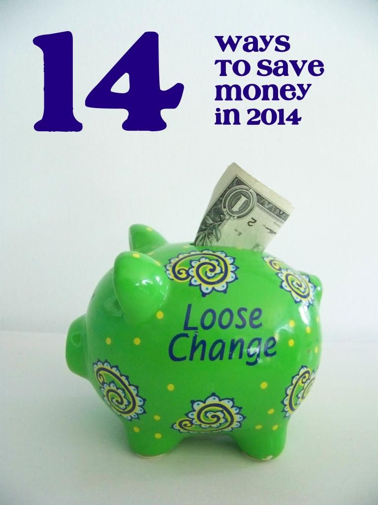 14 ways how to save money in 2014 with a piggy bank