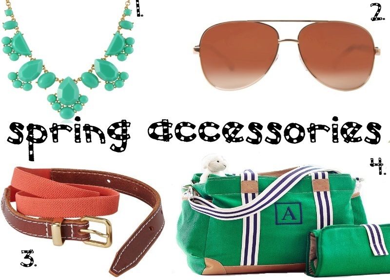 spring accessories collage