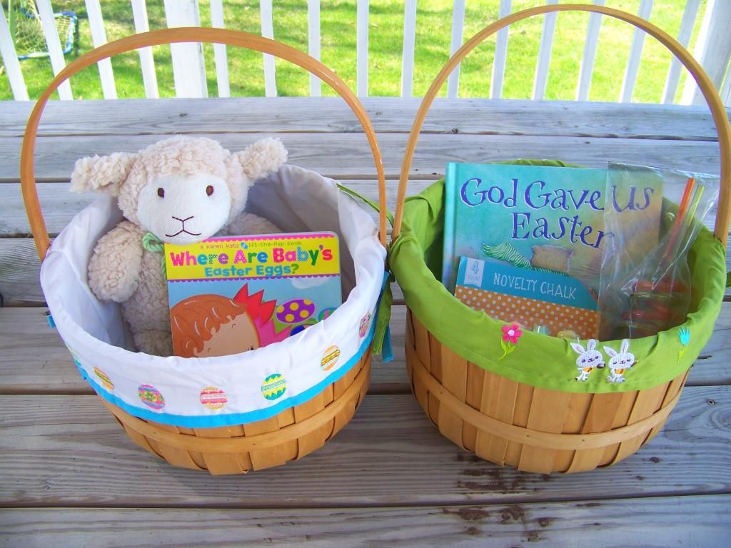 Easter baskets for my sons