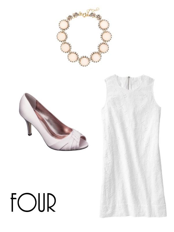 Easter look with a white dress