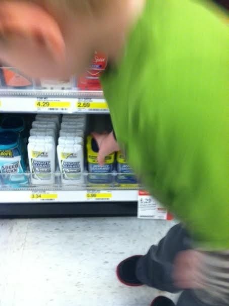deodorant in the store