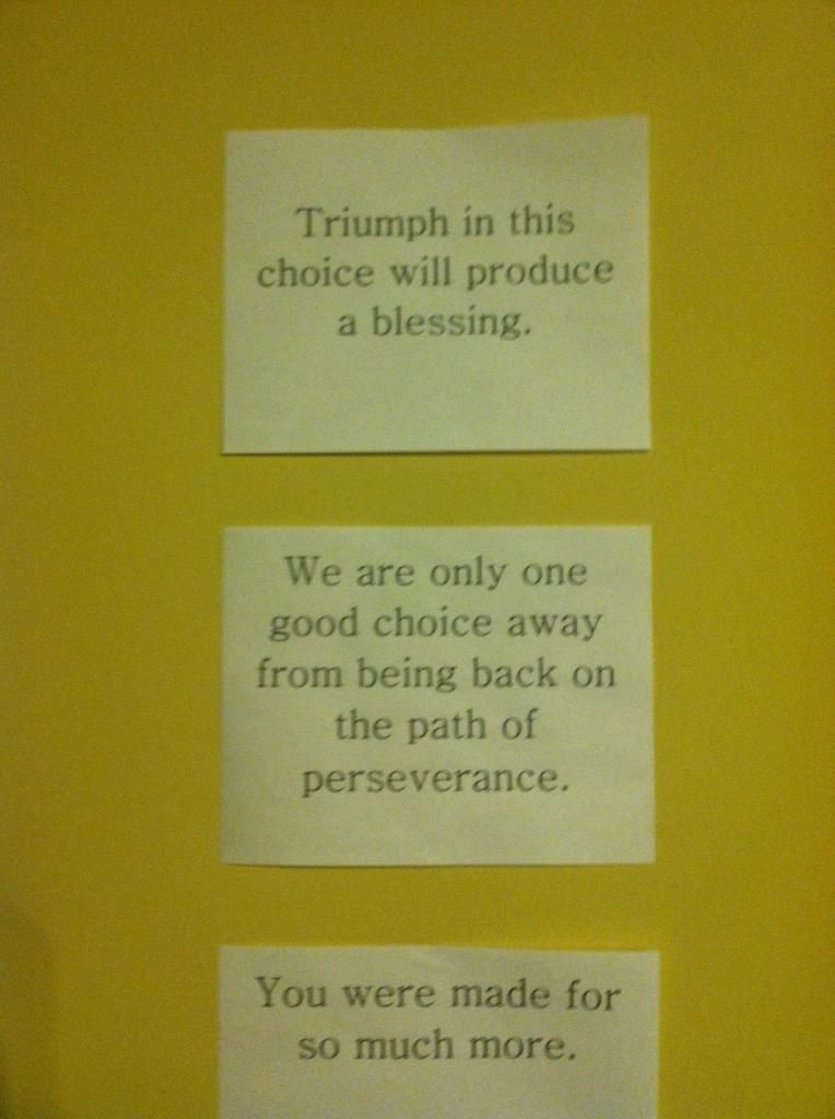 motivational quotes on a wall