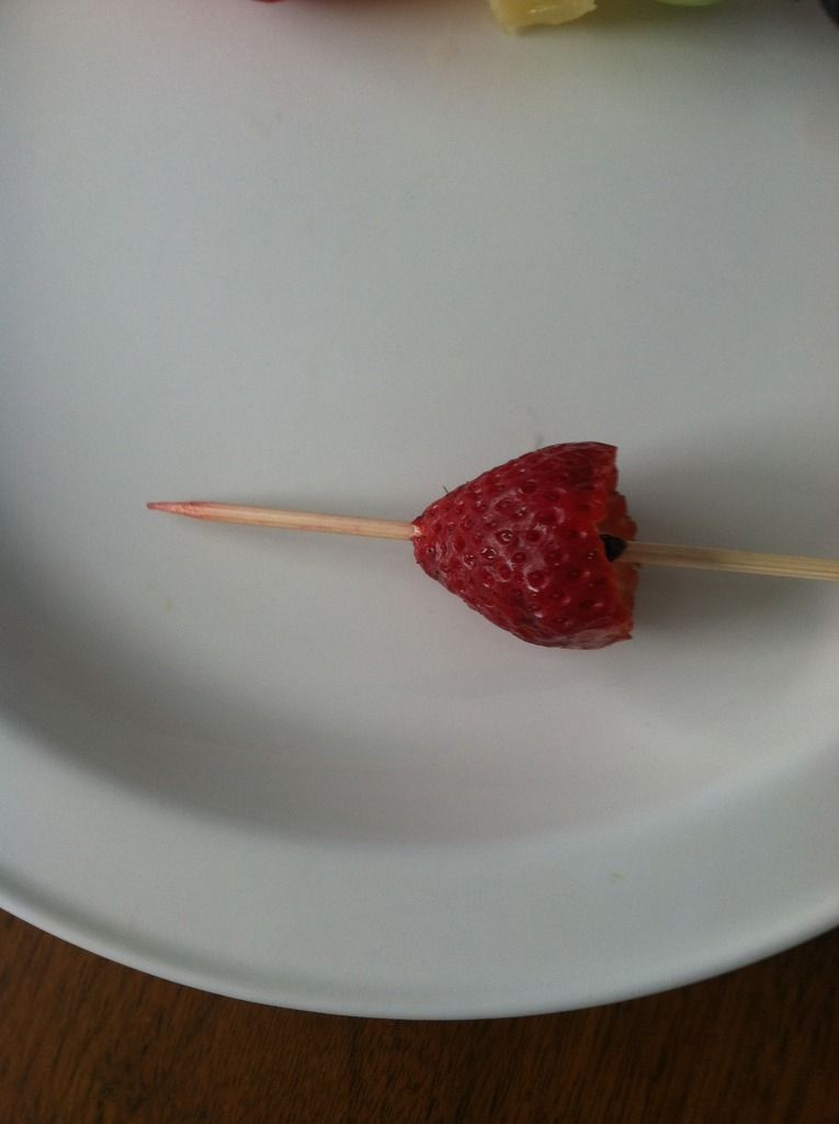 strawberry on a skewer