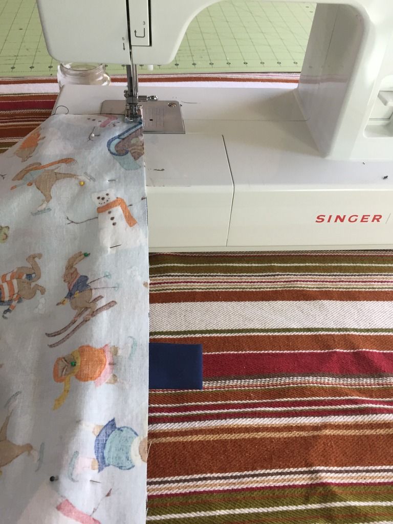 sewing the diy santa bag tutorial
