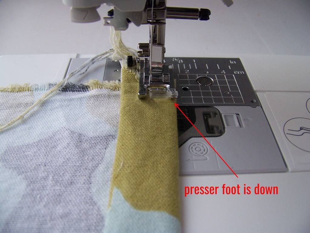sewing a seam