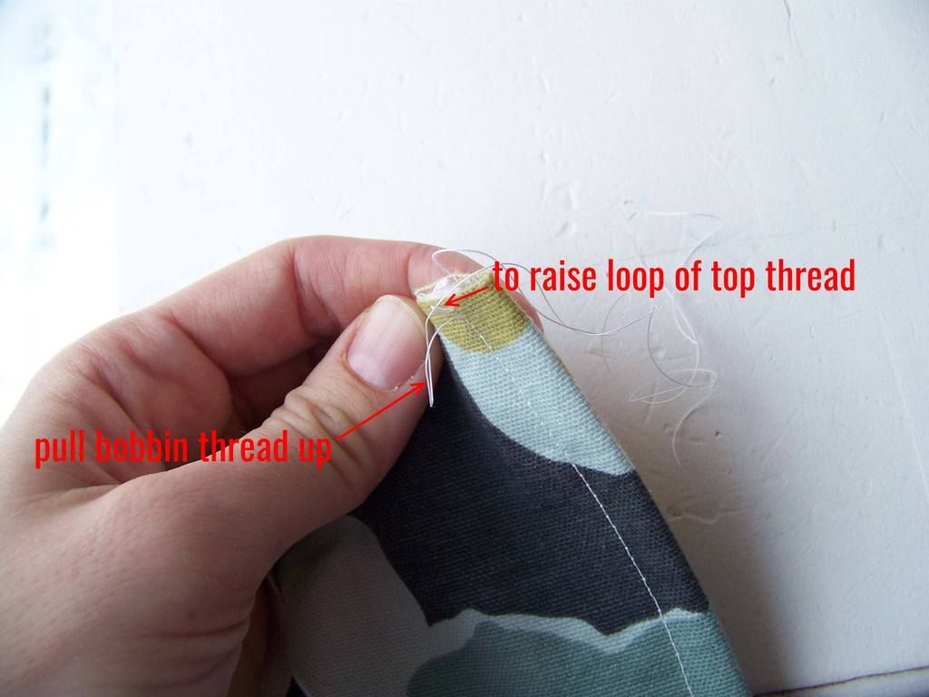 how to pull the thread up