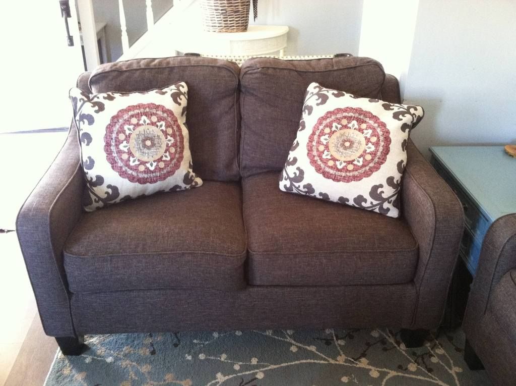 slouchy cushions on the love seat