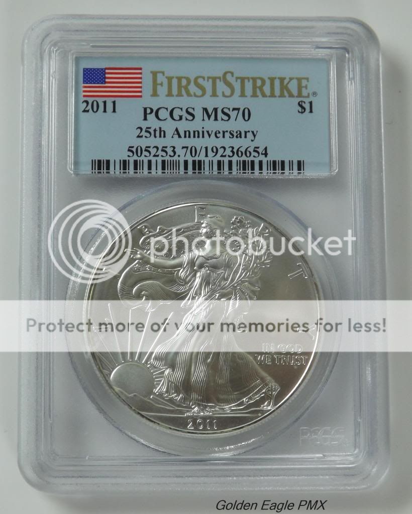 2011 American Silver Eagle First Strike PCGS MS70 (PICTURED) Dollar NO