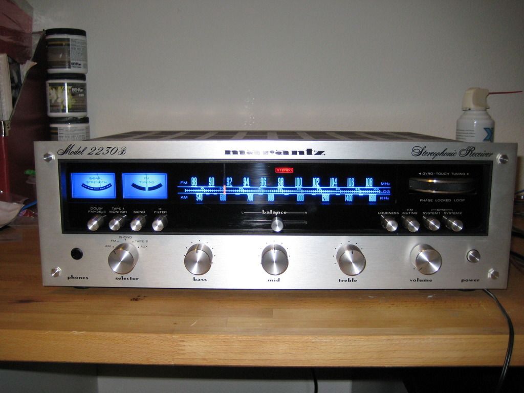 The faceplate all cleaned up and reinstalled: