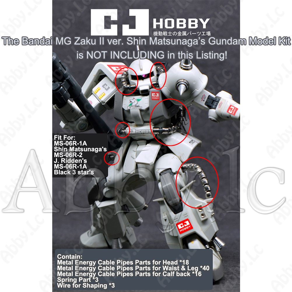 CJ Metal Parts Set for MG 1//100 MS-06R MS-06R-1A MS-06R-2 Zaku II ver 2.0 Gundam