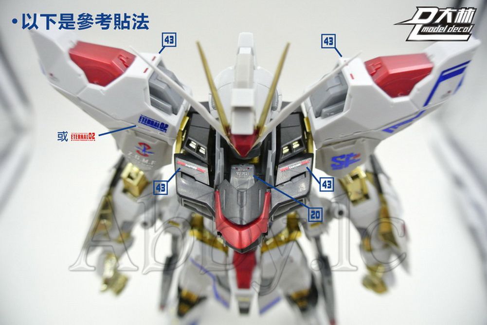 thumbnail image 2 of MONSTER] MG172 MG 1/100 MBF-02+EW454F STRIKE ROUGE + OOTORI STRIKE Water Slide Decal Fluorescent Model Kit I.727981865 2 of 13