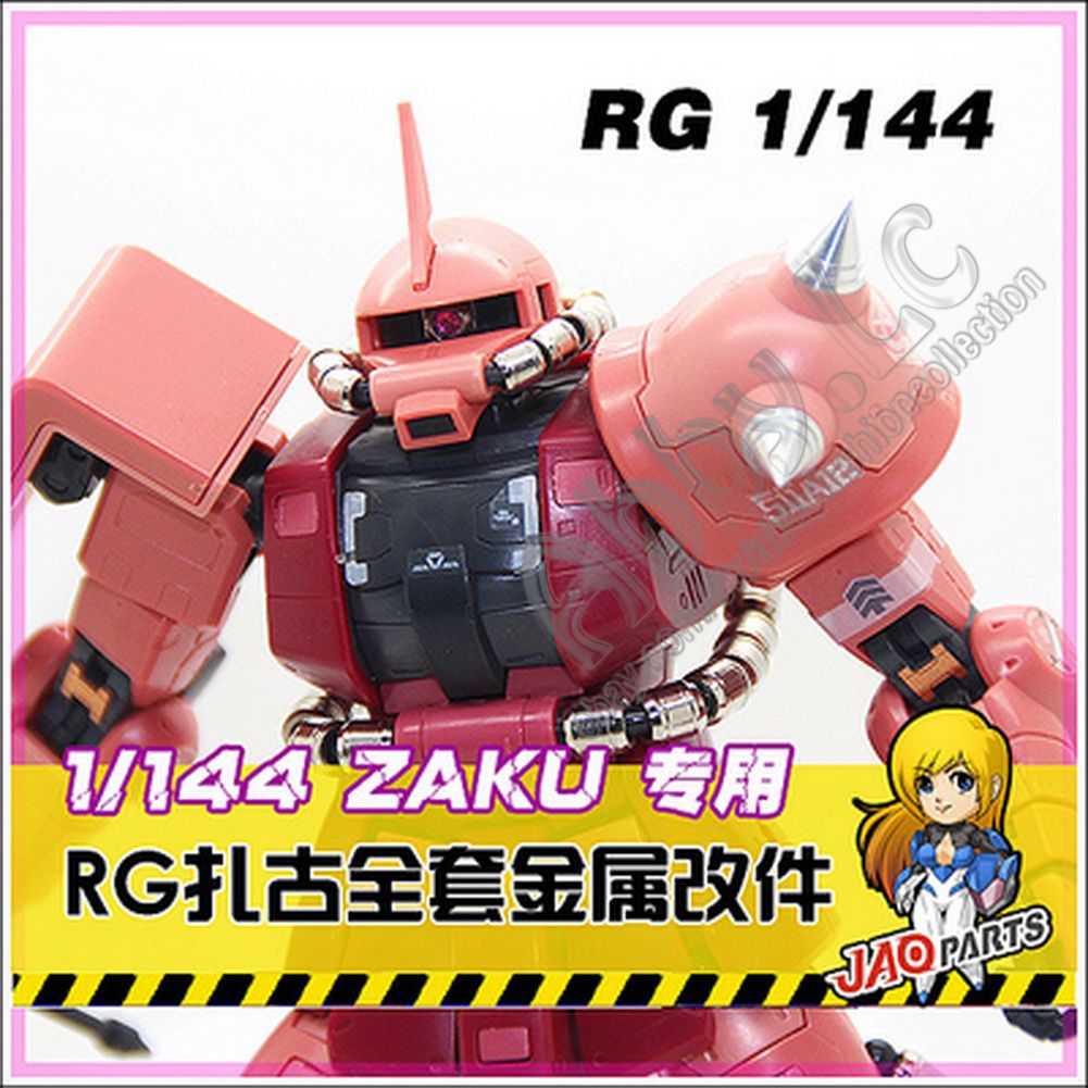 for RG 1/144 Gundam Zaku II Char BTS JR 3PCs Metal Shoulder Spines Detail Parts