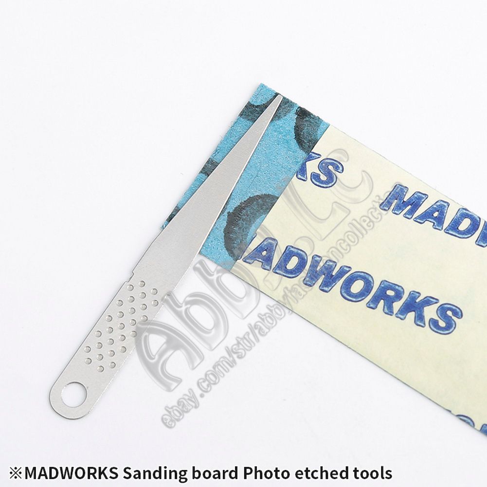 MADWORKS Photo Etched Sheet Multi-shape Sanding Polish Board Plate Tools MT19
